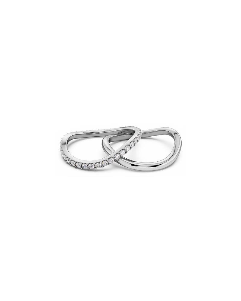 Wave Duo Ring Silver rings Silver