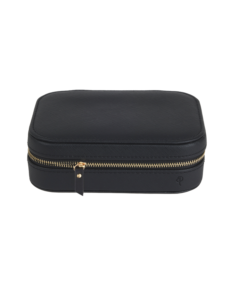 Jewellery Travel Case L Smykkeopbevaring Sort/Guld
