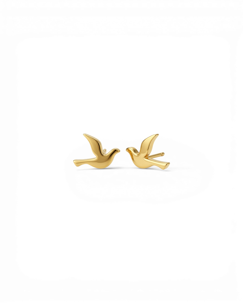 Dove Studs Ørestikker Guld
