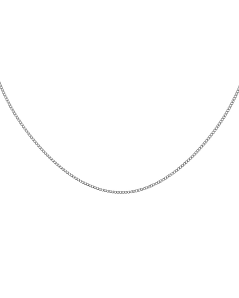 Curb Chain Mini 45 cm Classics Sølv