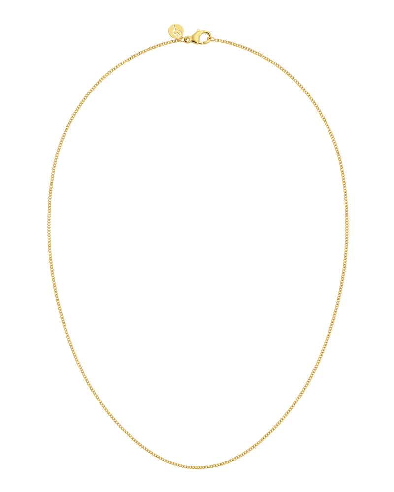 Curb Chain Mini 45 cm Berlockkedjor Guld