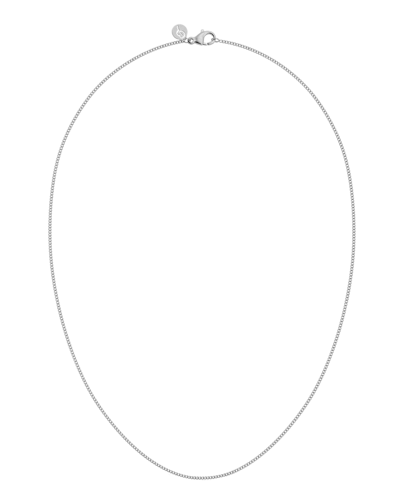 Curb Chain Mini 45 cm Charmkæder Sølv