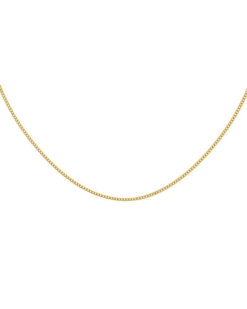 Curb Chain Mini 45 cm Berlockkedjor Guld