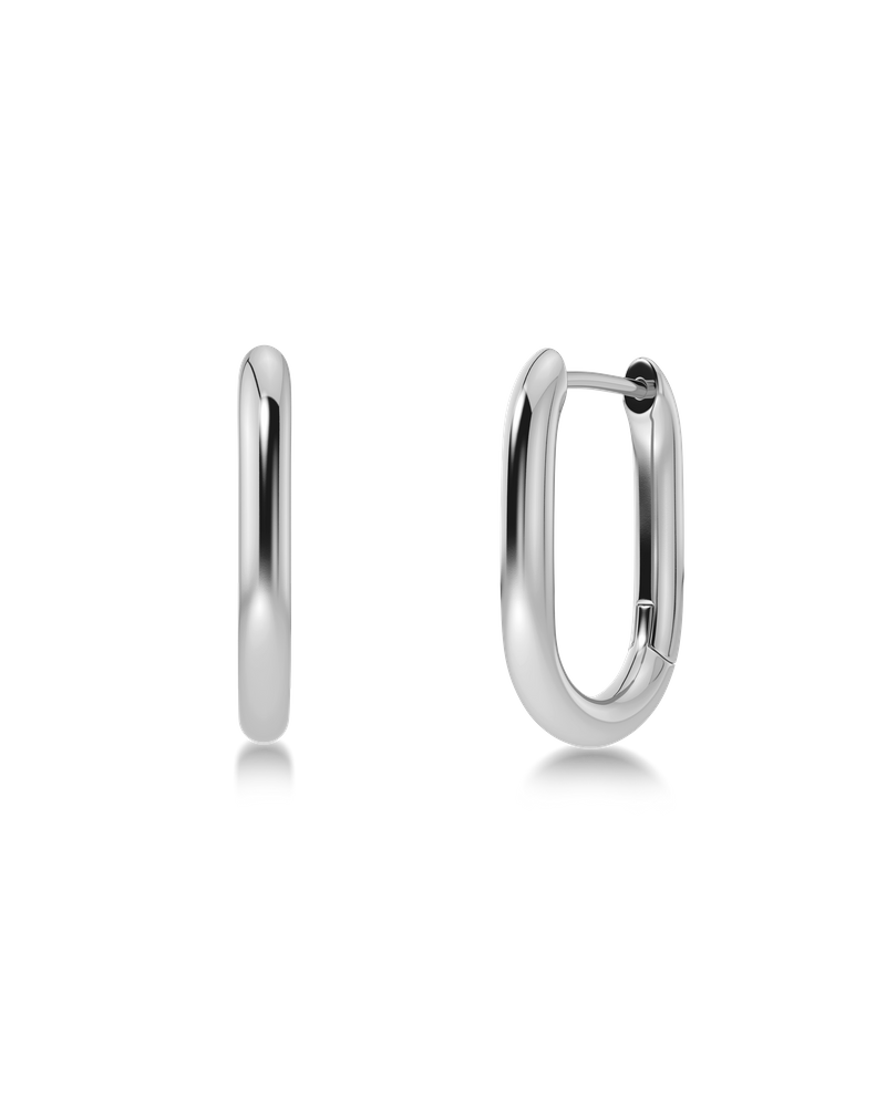 Modernist Hoops S Hopeiset korut Hopea