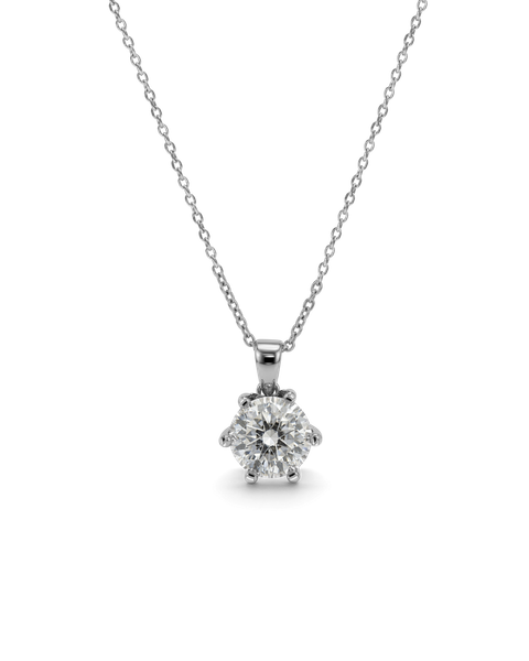 Crown Necklace L Bridesmaid Silver