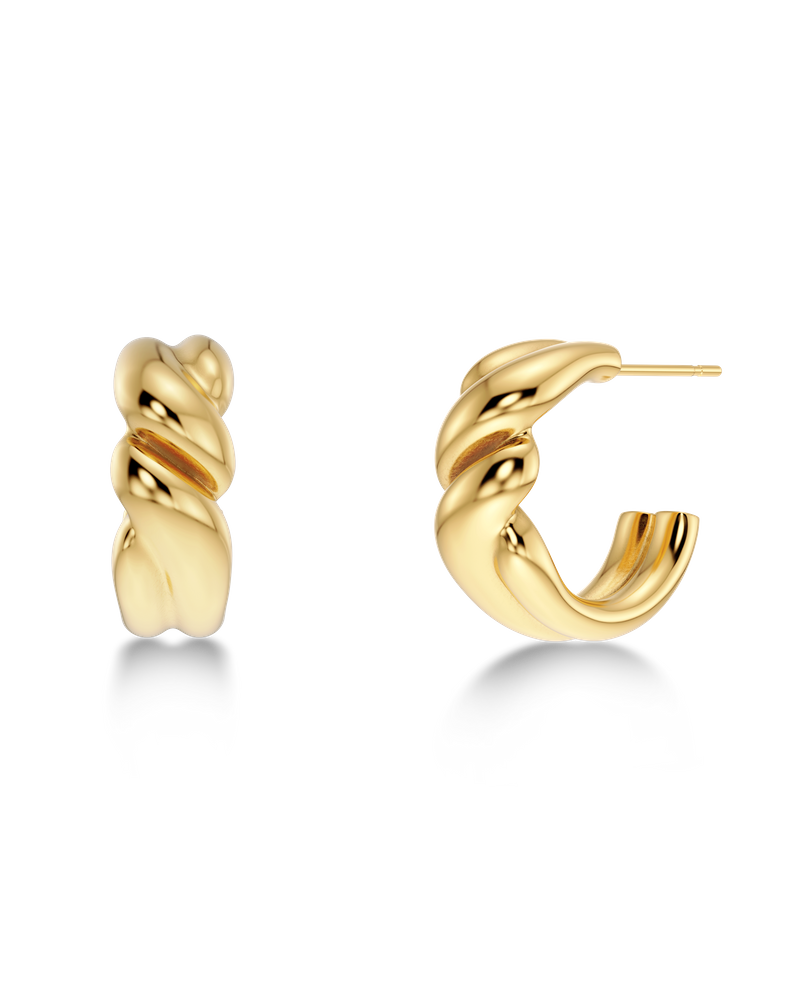 Twist Hoops S Hoops Gold