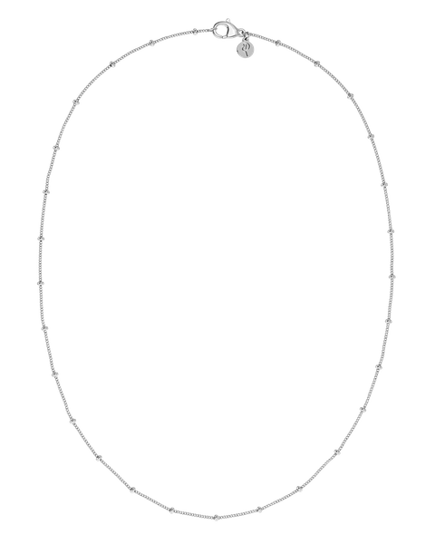 Beaded Chain Necklace Classics Silver
