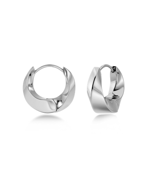 Helix Hoops S Jewellery Silver