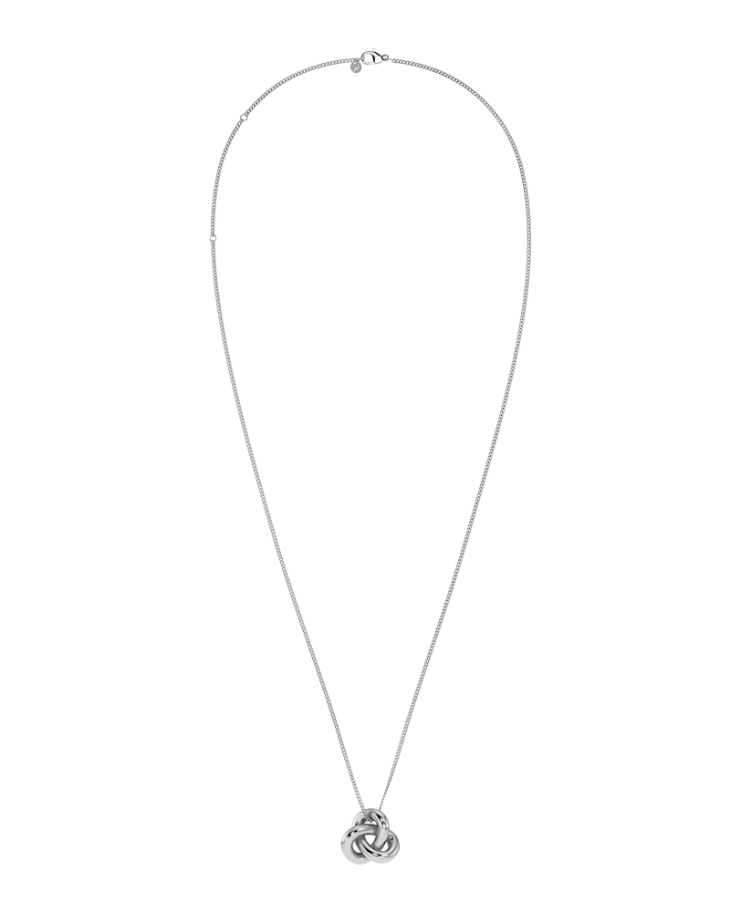 Infinity Knot Necklace L Silberhalsketten Silber