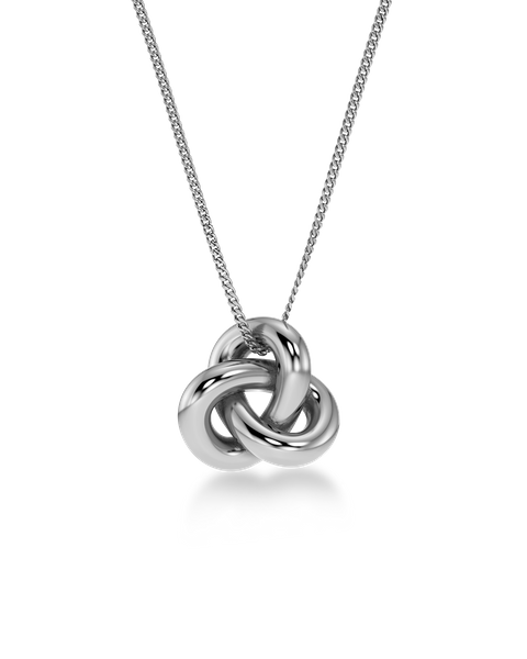 Infinity Knot Necklace L Classics Sølv