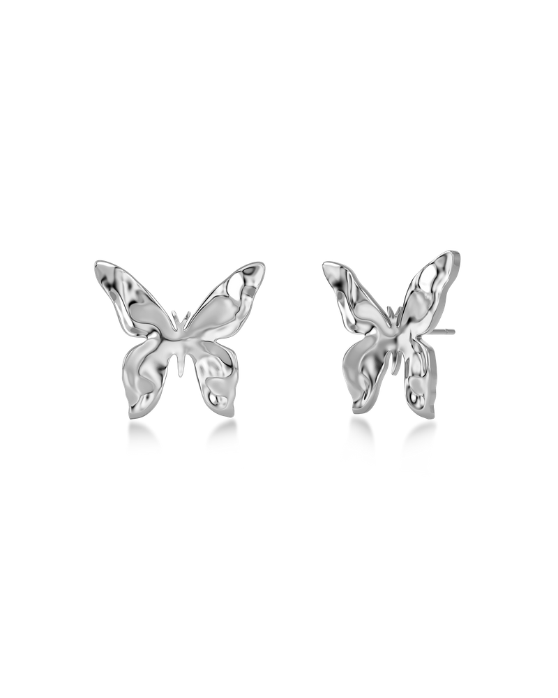 Butterfly Studs S Silversmycken Silver