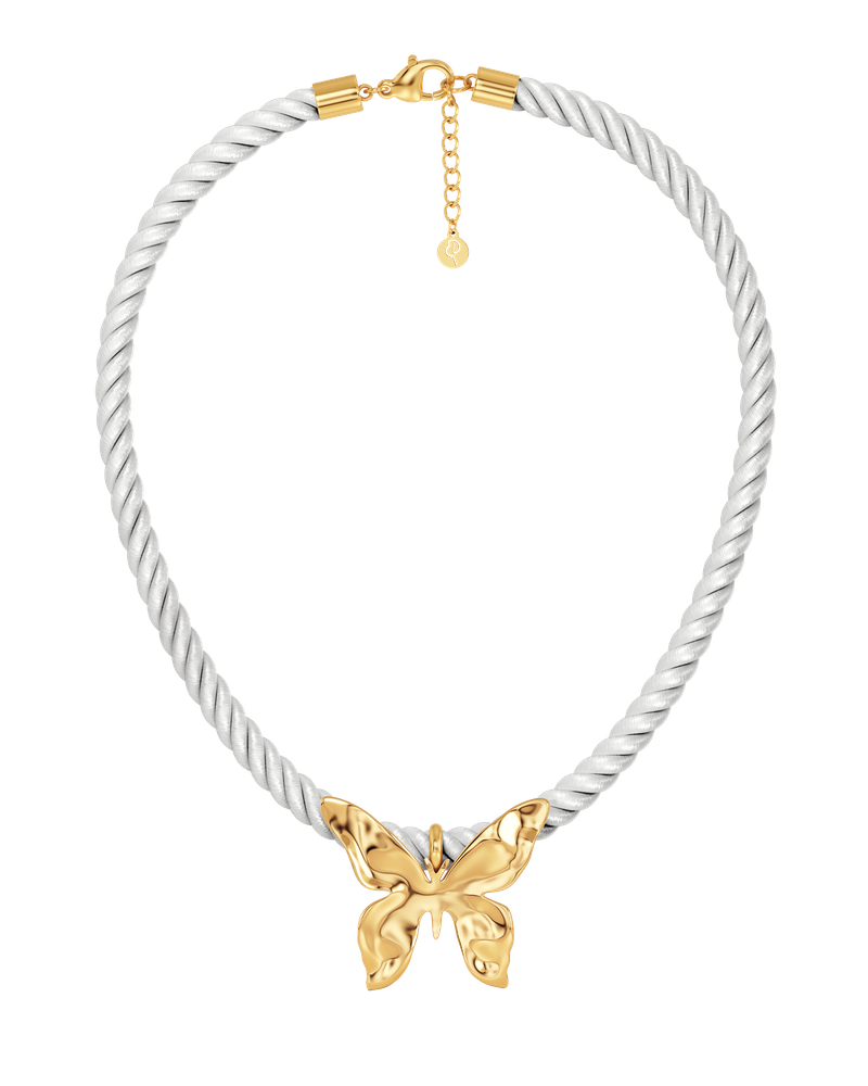 Butterfly Necklace L undefined Gold