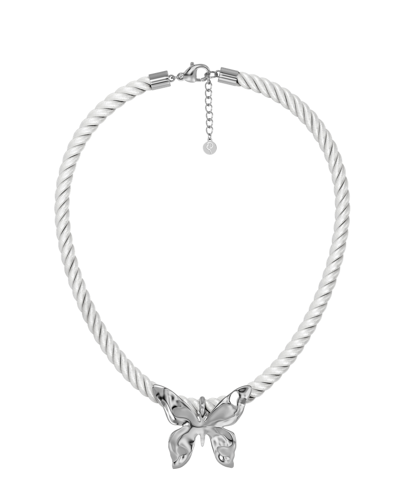 Butterfly Necklace L Silversmycken Silver