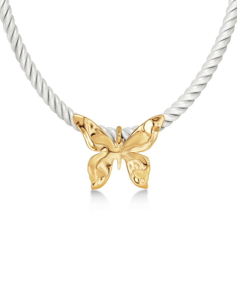 Butterfly Necklace L undefined Gold
