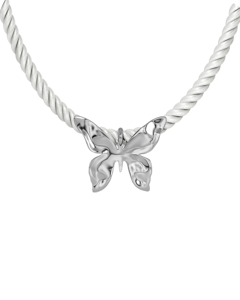 Butterfly Necklace L Silversmycken Silver