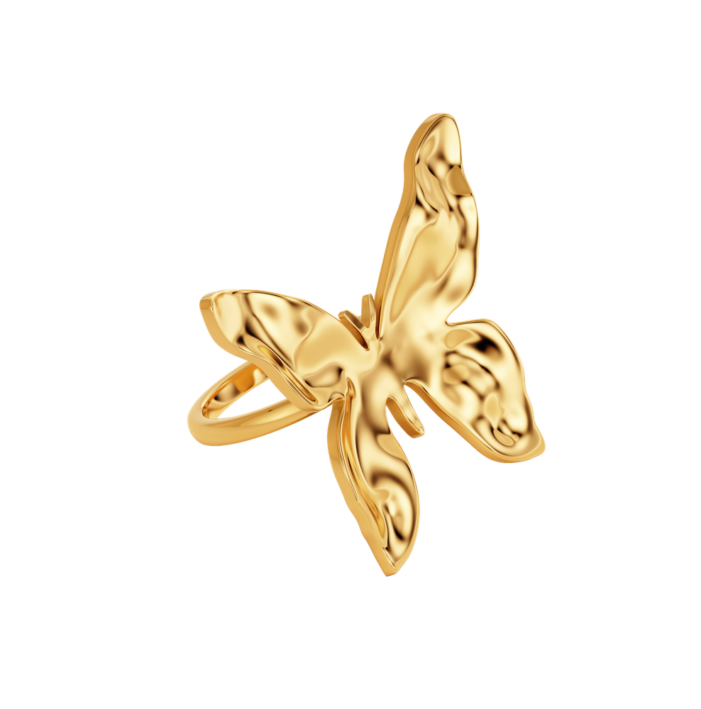 Butterfly Ring L undefined Gold