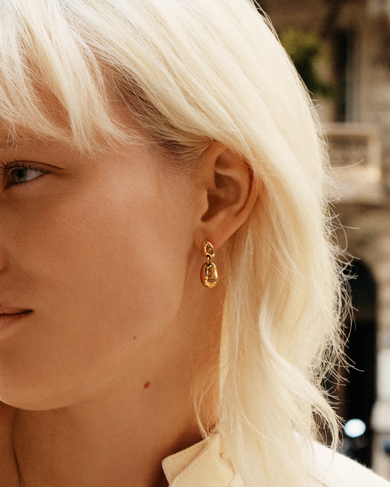 Leora Earrings Kultakorvakorut Kulta