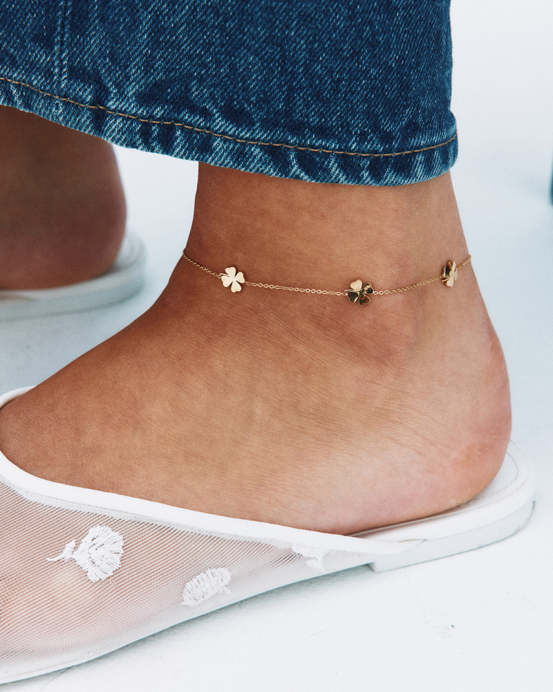 Lucky Mini Anklet Multi Gold anklets Gold