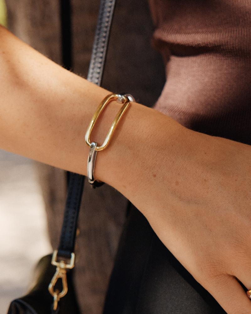 Medley Bangle Armreifen Silber/Gold