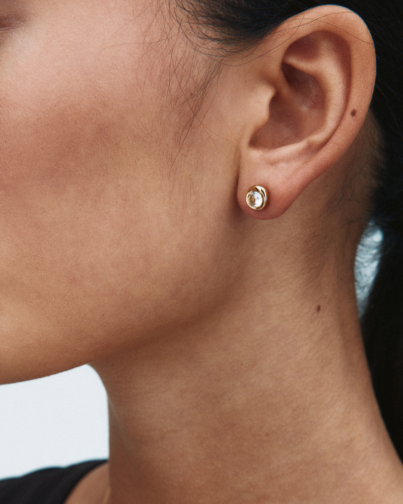 Ocean Gem Studs Ørestikker Guld