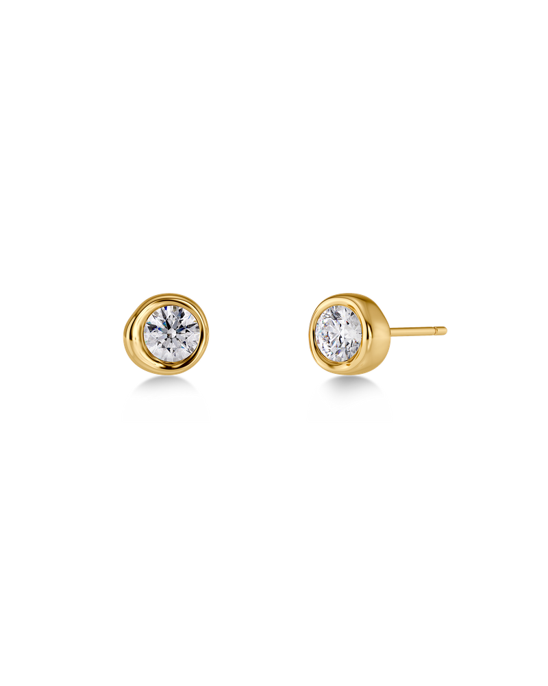 Ocean Gem Studs Ørestikker Guld