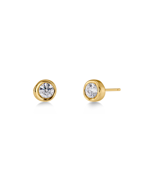 Ocean Gem Studs Gold earrings Kulta