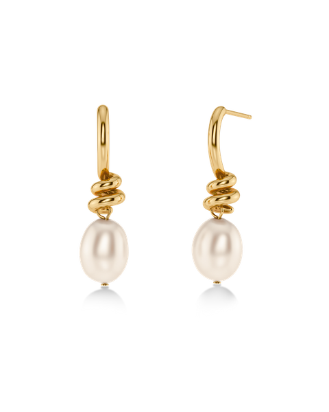 Swivel Earrings Pearl S Bride Kulta