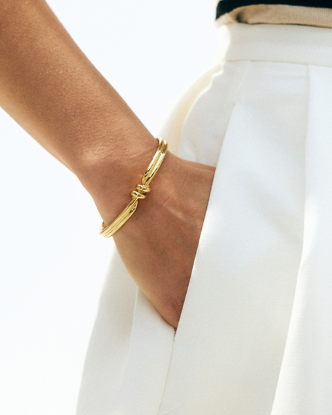Swivel Bangle Gold bracelets Guld