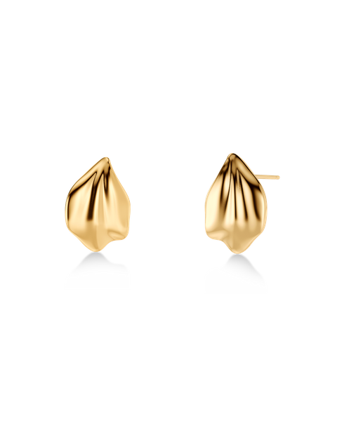 Petal Studs S Gold earrings Kulta