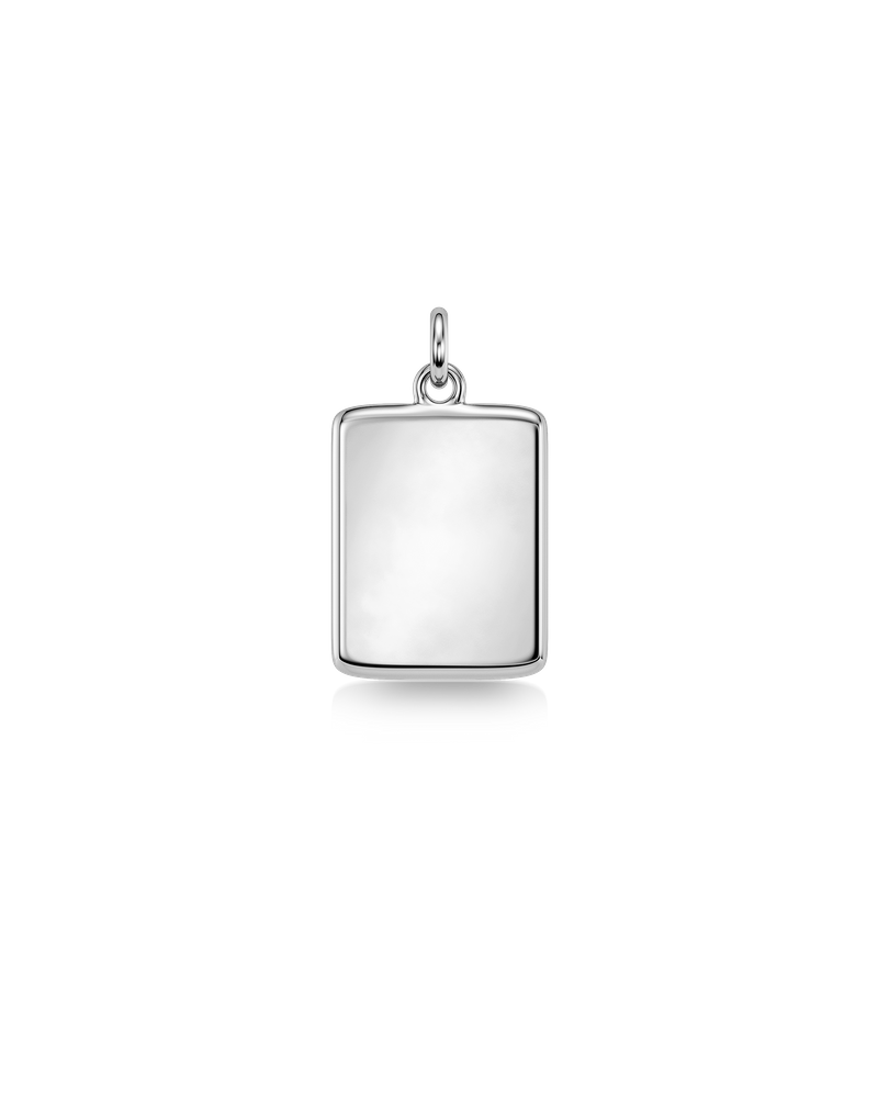 Rectangular Pendant Classics Sølv