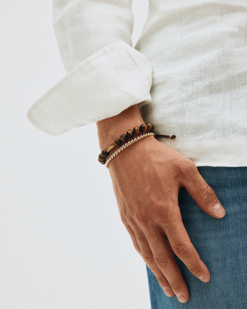 Luke Bracelet Guldarmband Brun/Guld