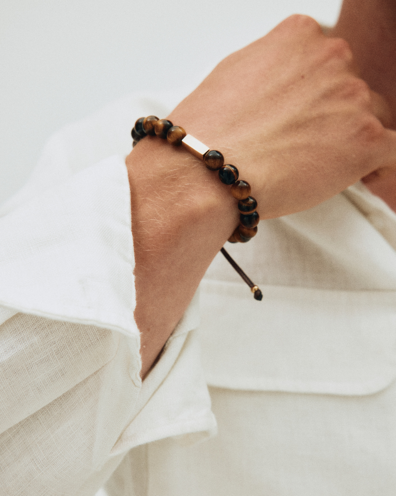 Luke Bracelet Guldarmband Brun/Guld