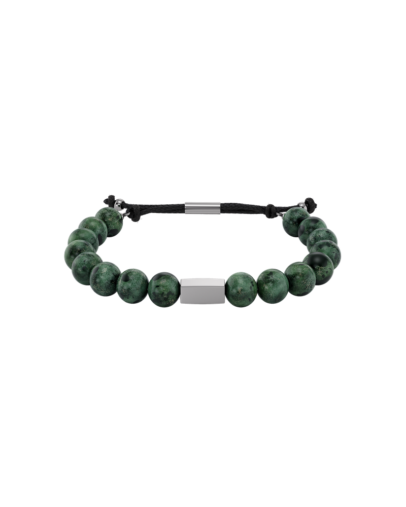 Luke Bracelet Silverarmband Grön/Silver