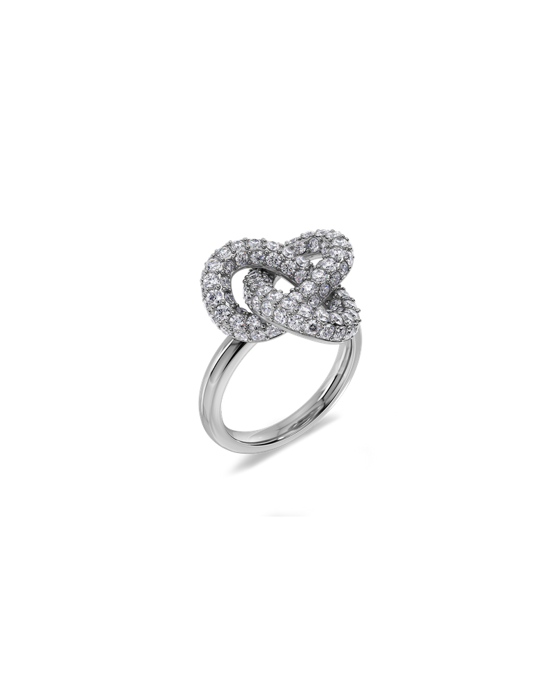 Infinity Knot Sparkle Ring L Silberringe Silber