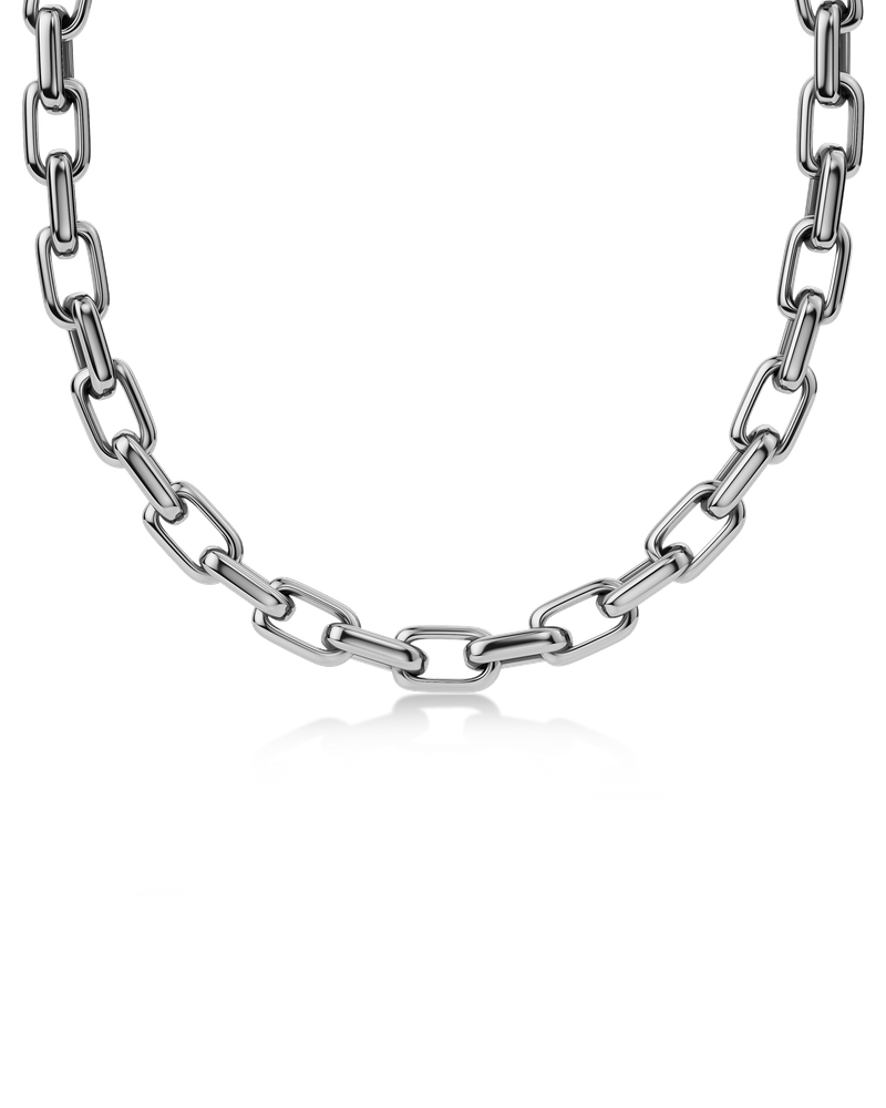 Box Chain Maxi Necklace Silver necklaces Silver