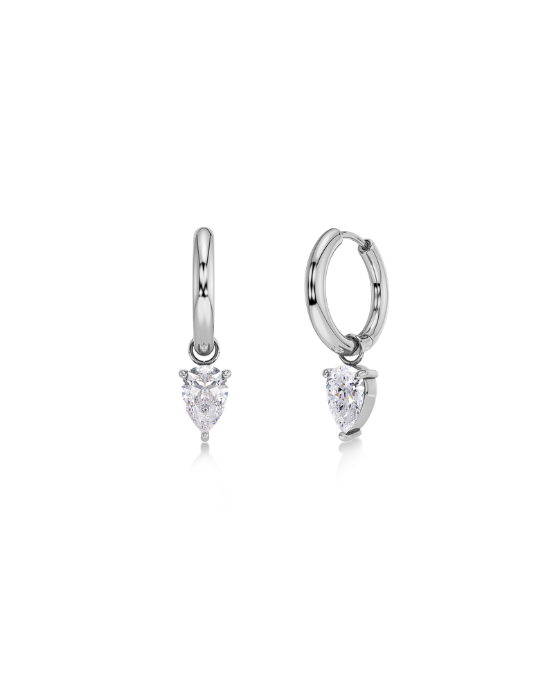 Arrow Hoops L Hoops Silver