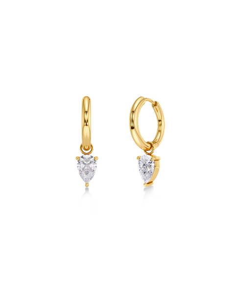 Arrow Hoops L Gold earrings Kulta