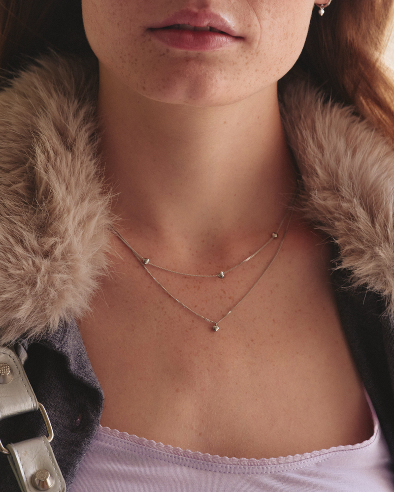 Barley Petite Necklace Multi Silver necklaces Silver