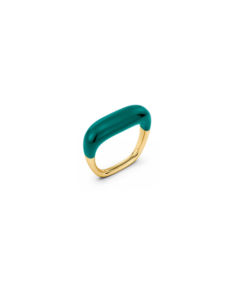 Lore Ring Gold rings Gold/Green