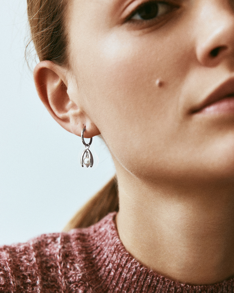 Moonrave Hoops L Creolen Silber