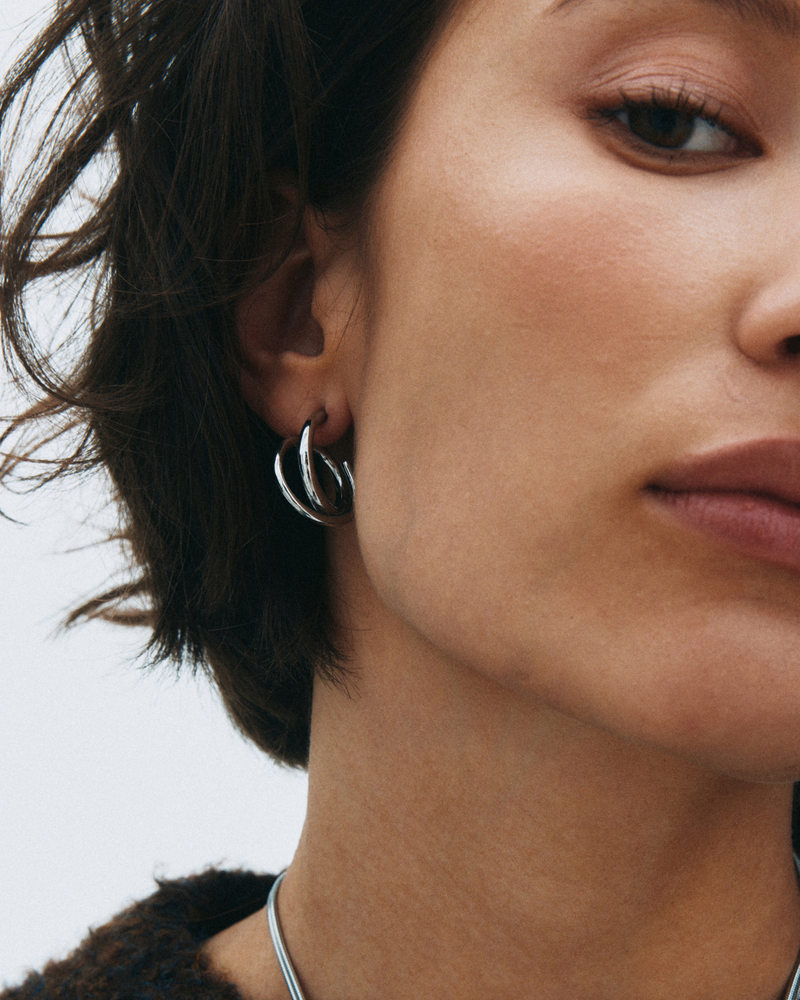 Nouveau Hoops L Hoops Silver