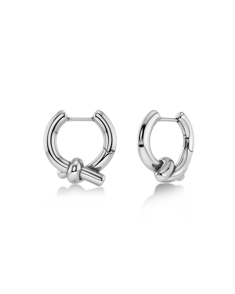 Novel Knot Hoops L Jewellery Hopea