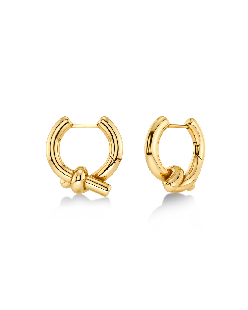 Novel Knot Hoops L Creolen Gold