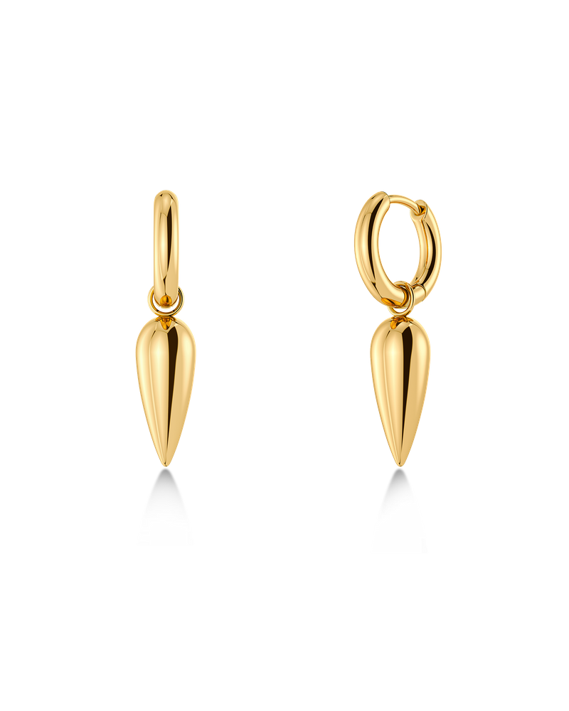 Peak Spike Hoops Creolen Gold