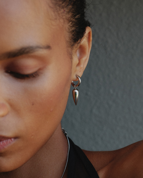 Peak Spike Hoops ELLE favorites Silver