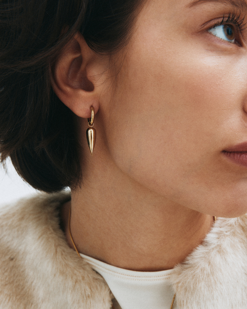 Peak Spike Hoops Creolen Gold
